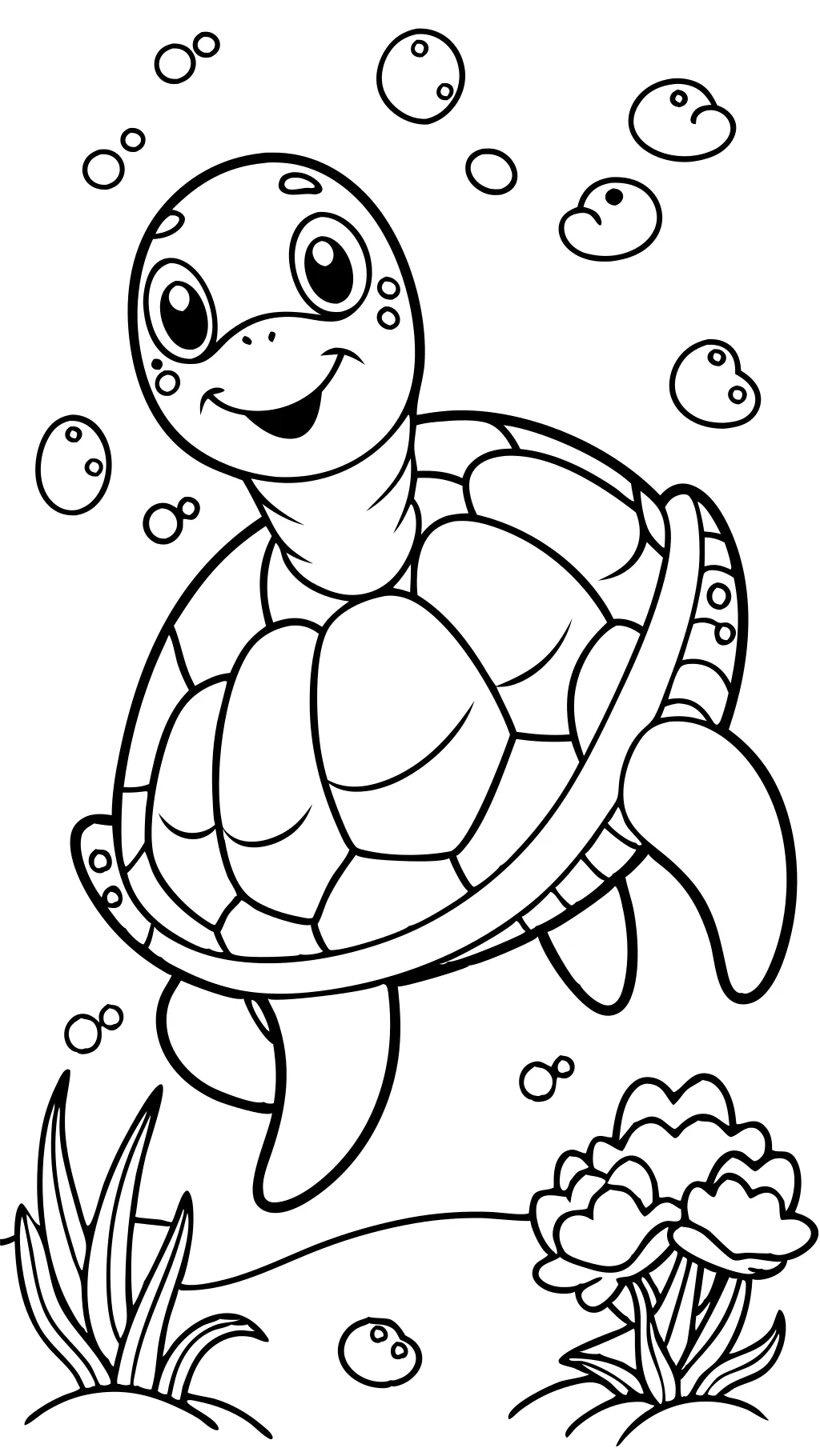 free turtle coloring pages